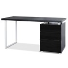 Metal Desk with 3 Drawers – Black Metal Desk with 3 Drawers – Black