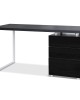 Metal Desk with 3 Drawers – Black