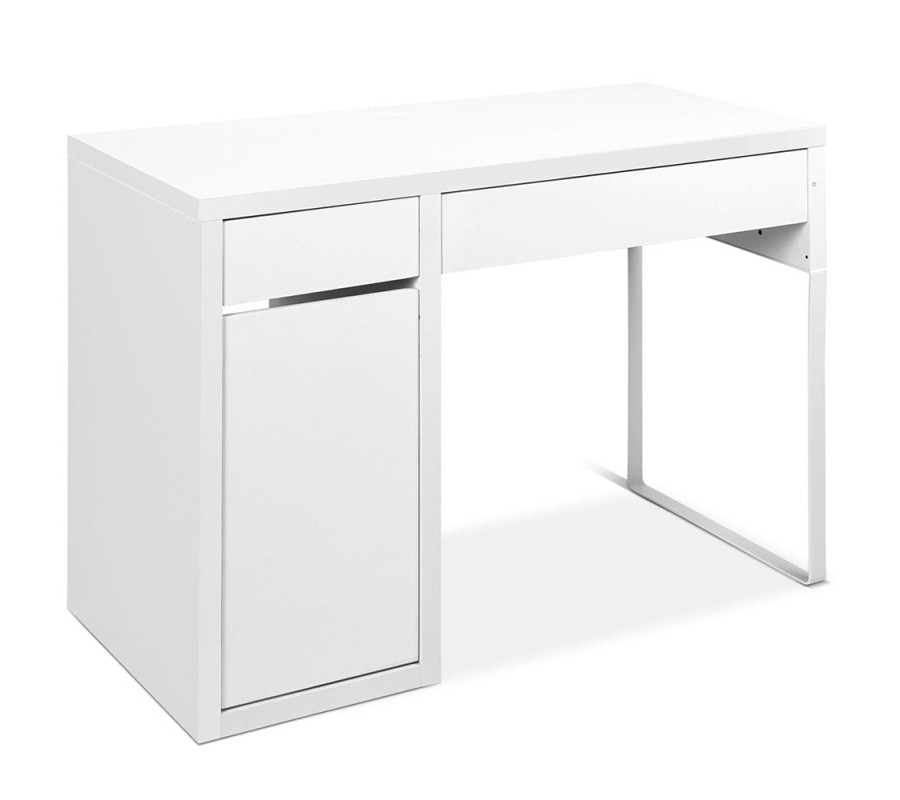 Metal Desk With Storage Cabinets – White Metal Desk With Storage Cabinets – White