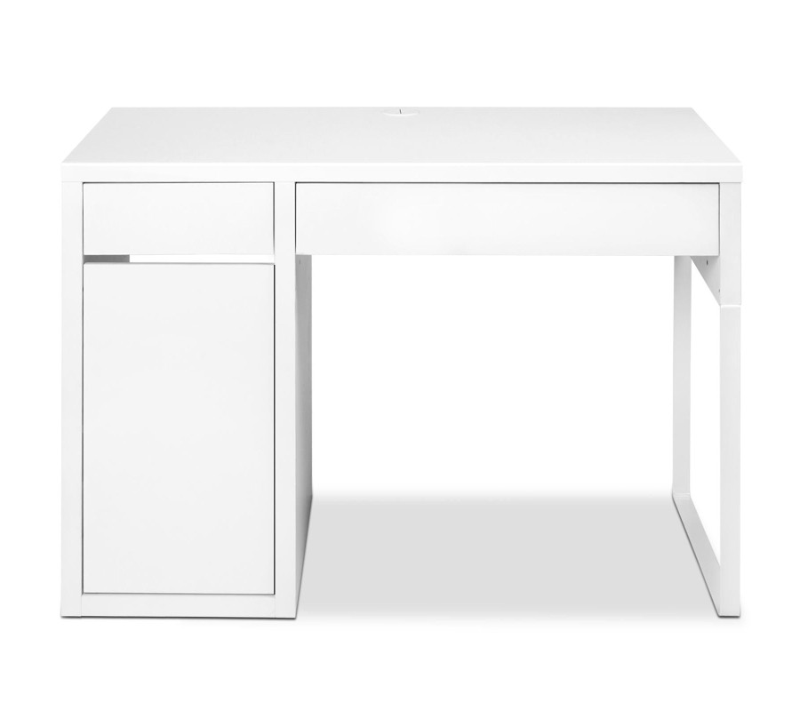 Metal Desk With Storage Cabinets – White Metal Desk With Storage Cabinets – White