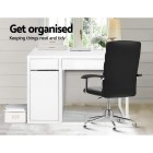 Metal Desk With Storage Cabinets – White Metal Desk With Storage Cabinets – White