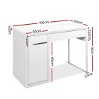 Metal Desk With Storage Cabinets – White Metal Desk With Storage Cabinets – White