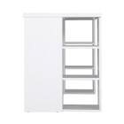 3 Level Desk with Storage & Bookshelf – White 3 Level Desk with Storage & Bookshelf – White