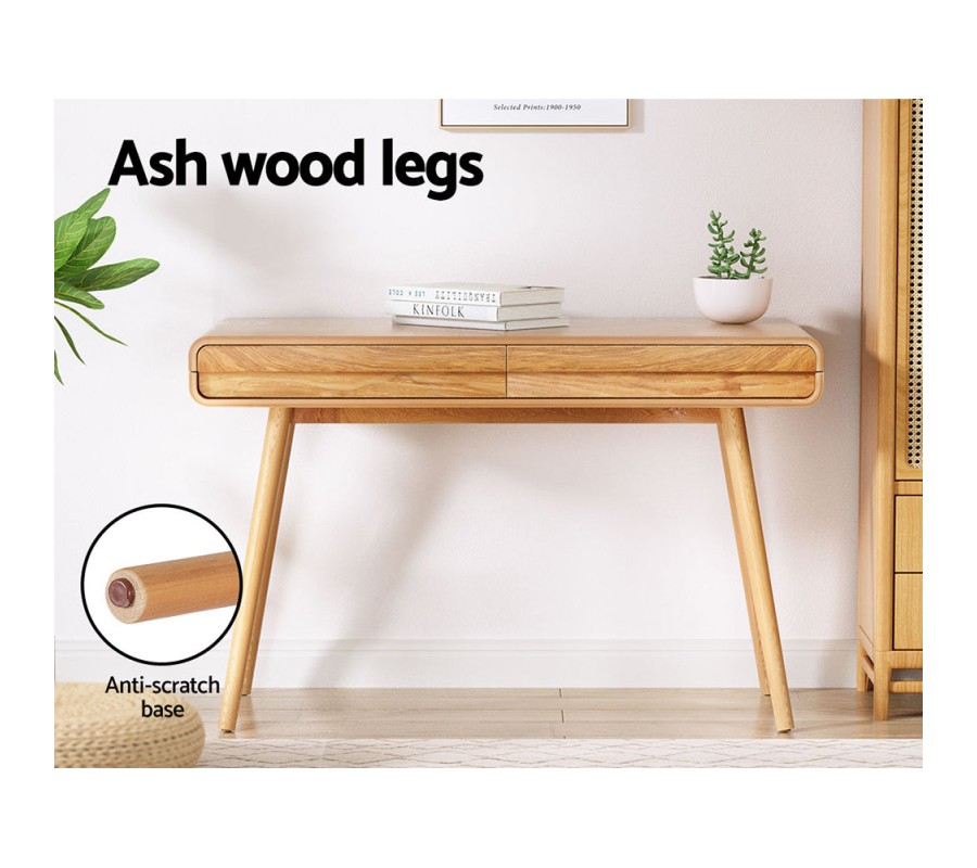 Computer Desk Office Study Desks Table Drawers Storage Ash Wood Legs Computer Desk Office Study Desks Table Drawers Storage Ash Wood Legs