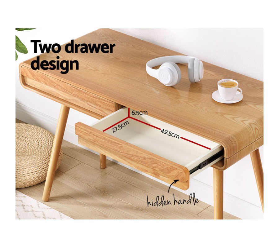 Computer Desk Office Study Desks Table Drawers Storage Ash Wood Legs Computer Desk Office Study Desks Table Drawers Storage Ash Wood Legs