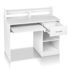 Office Computer Desk with Storage – White Office Computer Desk with Storage – White