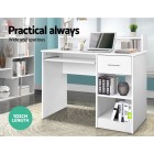 Office Computer Desk with Storage – White Office Computer Desk with Storage – White