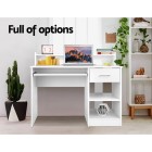 Office Computer Desk with Storage – White Office Computer Desk with Storage – White