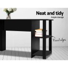 Office Computer Desk Corner Student Study Table Workstation L-Shape Black Office Computer Desk Corner Student Study Table Workstation L-Shape Black