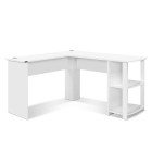 Office Computer Desk Corner Student Study Table Workstation L-Shape Shelf White Office Computer Desk Corner Student Study Table Workstation L-Shape Shelf White