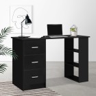 Office Computer Desk Student Study Table Workstation 3 Drawers 120cm Black Office Computer Desk Student Study Table Workstation 3 Drawers 120cm Black