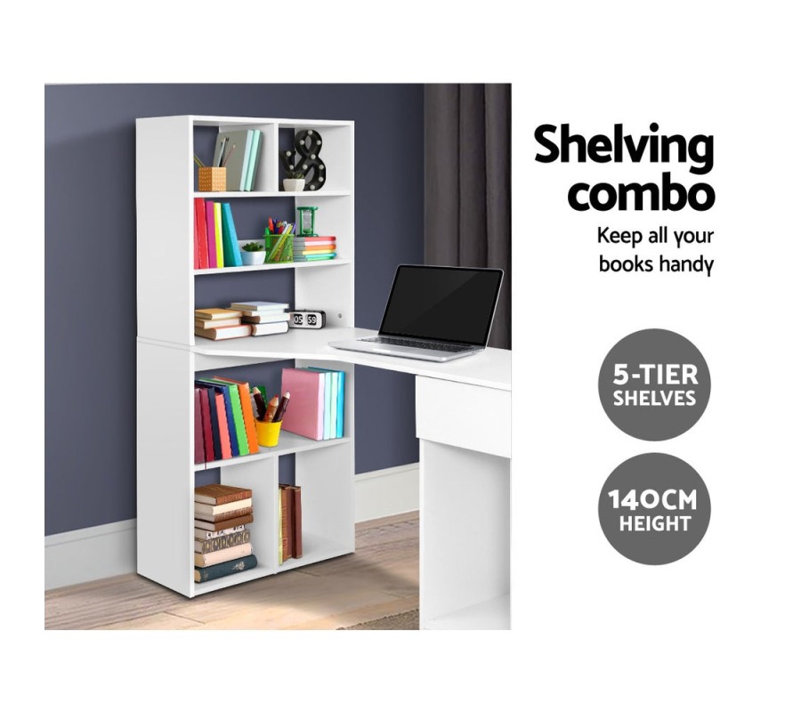 Office Computer Desk Student Study Table Home Workstation Corner Shelf Office Computer Desk Student Study Table Home Workstation Corner Shelf