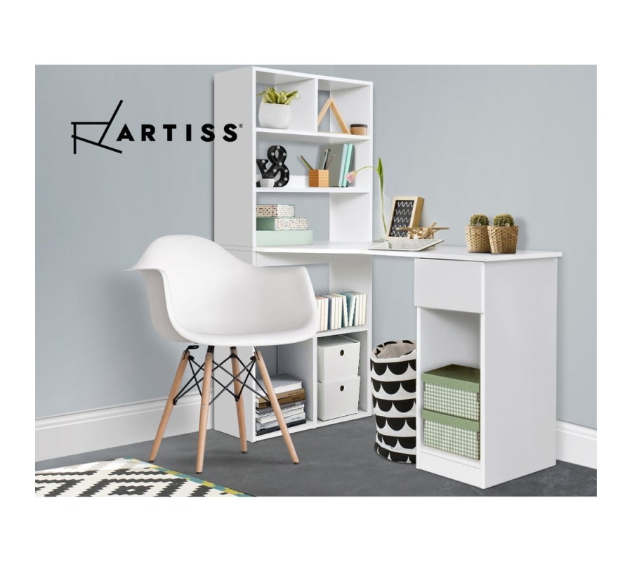 Office Computer Desk Student Study Table Home Workstation Corner Shelf Office Computer Desk Student Study Table Home Workstation Corner Shelf