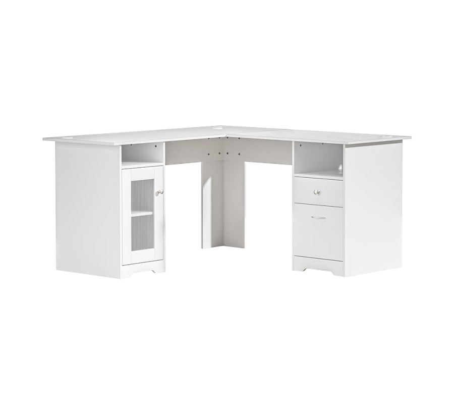 Corner Computer Desk Office Study Desks Table L-Shape Drawers Tables Corner Computer Desk Office Study Desks Table L-Shape Drawers Tables