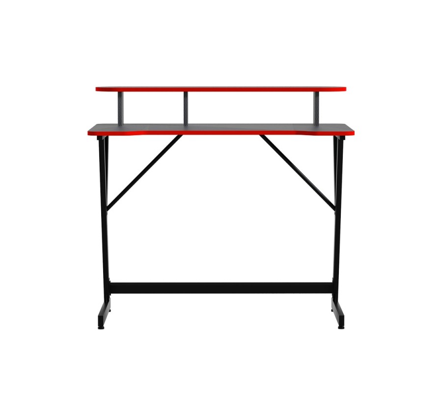Gaming Desk Computer Desks Table 2-Tiers Storage Study Home Ofiice 100CM Gaming Desk Computer Desks Table 2-Tiers Storage Study Home Ofiice 100CM