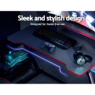 Gaming Desk Computer Desks Table 2-Tiers Storage Study Home Ofiice 100CM Gaming Desk Computer Desks Table 2-Tiers Storage Study Home Ofiice 100CM