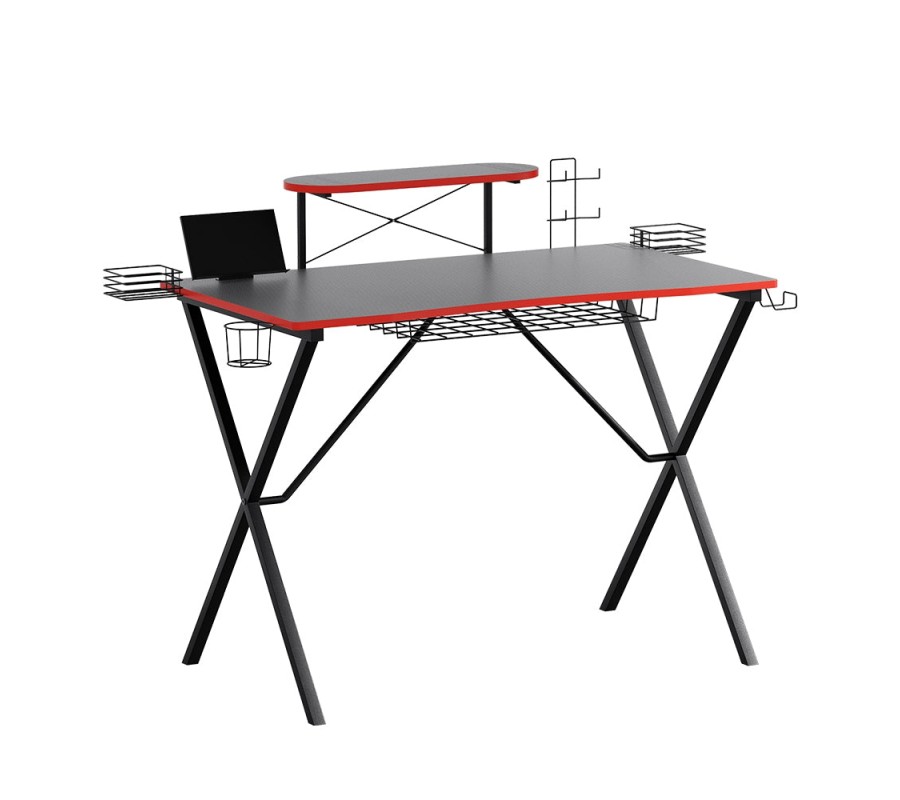 Gaming Desk Computer Desks Table Storage Shelves Study Home Ofiice 105CM Gaming Desk Computer Desks Table Storage Shelves Study Home Ofiice 105CM