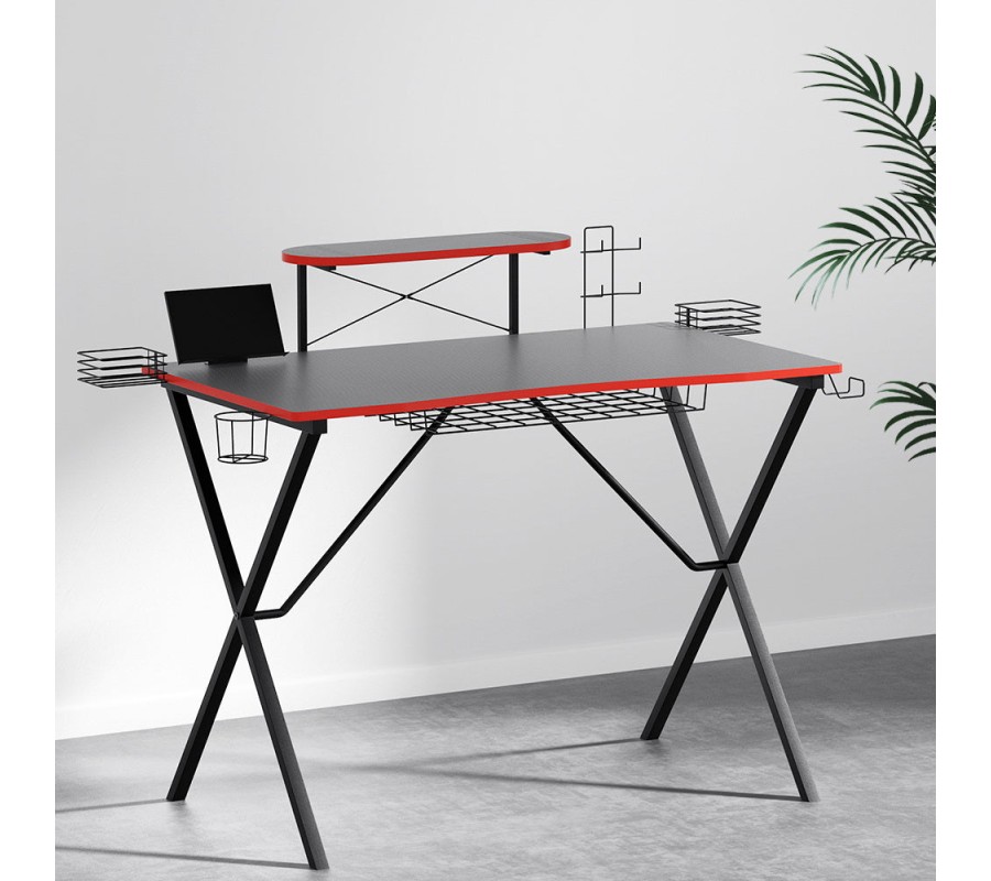 Gaming Desk Computer Desks Table Storage Shelves Study Home Ofiice 105CM Gaming Desk Computer Desks Table Storage Shelves Study Home Ofiice 105CM