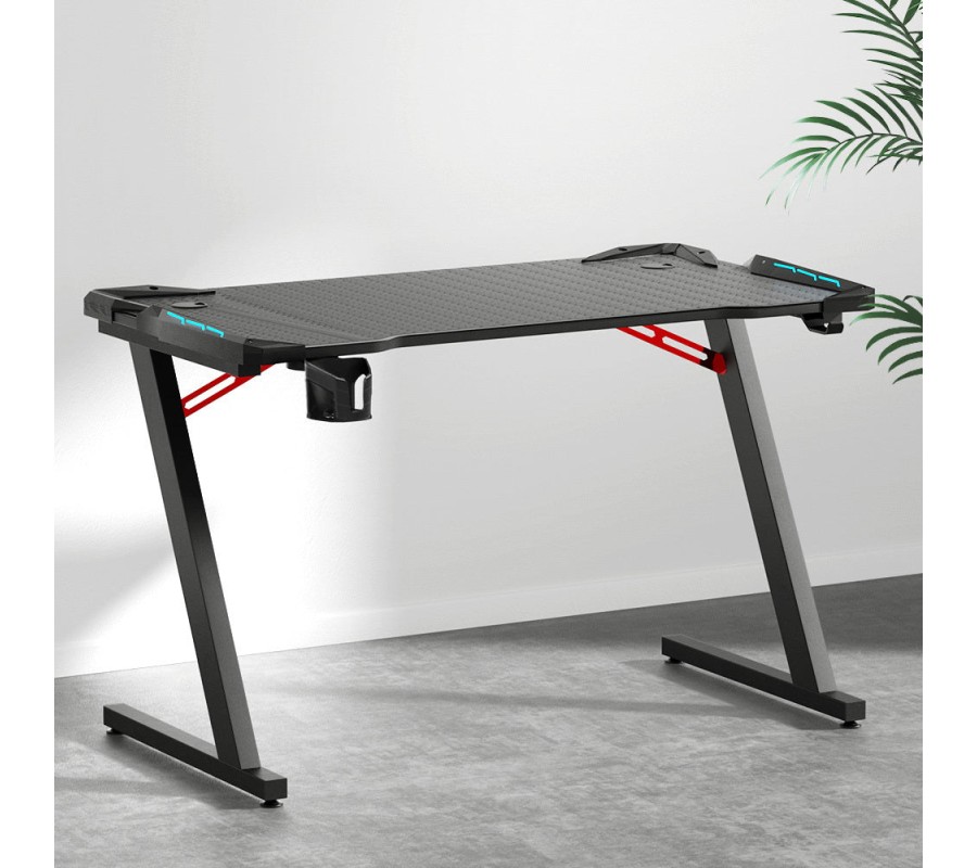 Gaming Desk Computer Desks Table Study Home Ofiice RGB LED Light 120CM Gaming Desk Computer Desks Table Study Home Ofiice RGB LED Light 120CM
