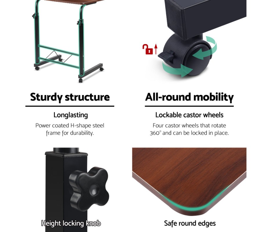 Laptop Table Desk Portable – Dark Wood Laptop Table Desk Portable – Dark Wood