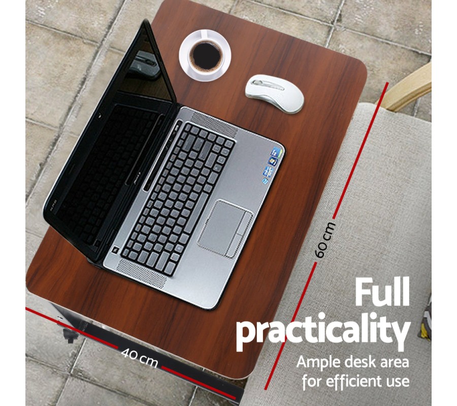 Laptop Table Desk Portable – Dark Wood Laptop Table Desk Portable – Dark Wood