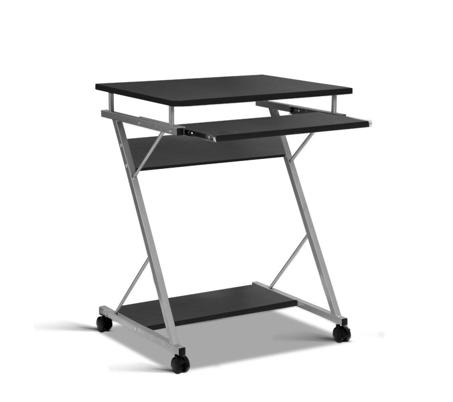 Metal Pull Out Table Desk – Black Metal Pull Out Table Desk – Black