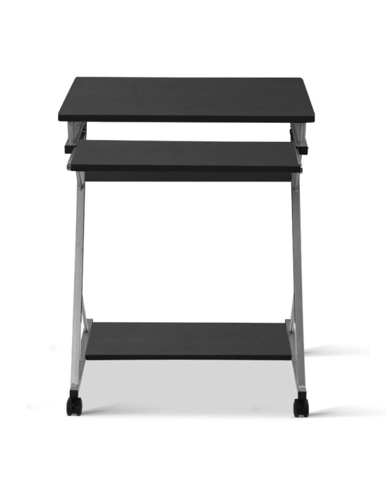 Metal Pull Out Table Desk – Black