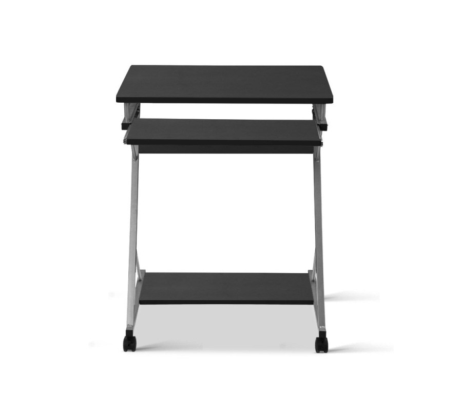 Metal Pull Out Table Desk – Black Metal Pull Out Table Desk – Black