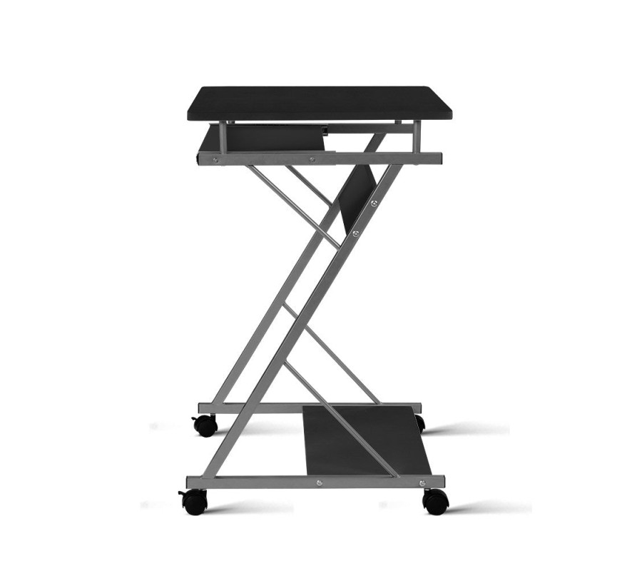 Metal Pull Out Table Desk – Black Metal Pull Out Table Desk – Black