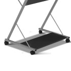 Metal Pull Out Table Desk – Black Metal Pull Out Table Desk – Black