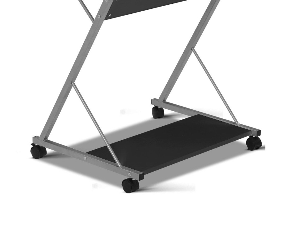 Metal Pull Out Table Desk – Black Metal Pull Out Table Desk – Black