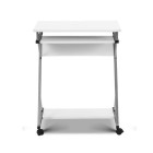 Metal Pull Out Table Desk – White Metal Pull Out Table Desk – White