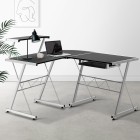 Corner Metal Pull Out Table Desk – Black Corner Metal Pull Out Table Desk – Black