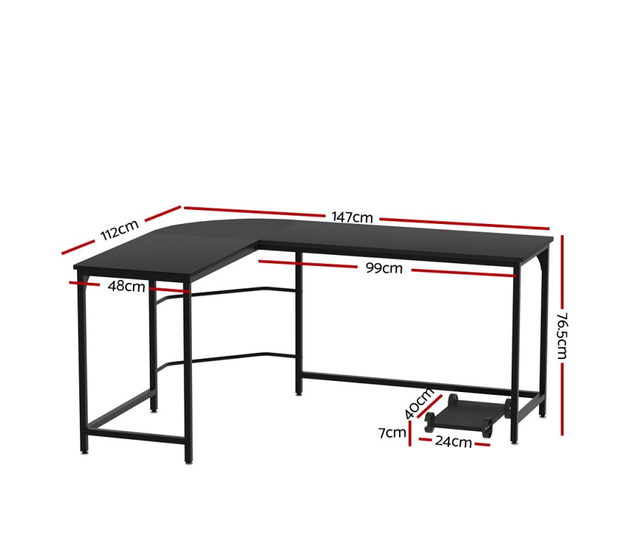 Corner Computer Desk L-Shaped Student Home Office Study Table Workstation Corner Computer Desk L-Shaped Student Home Office Study Table Workstation