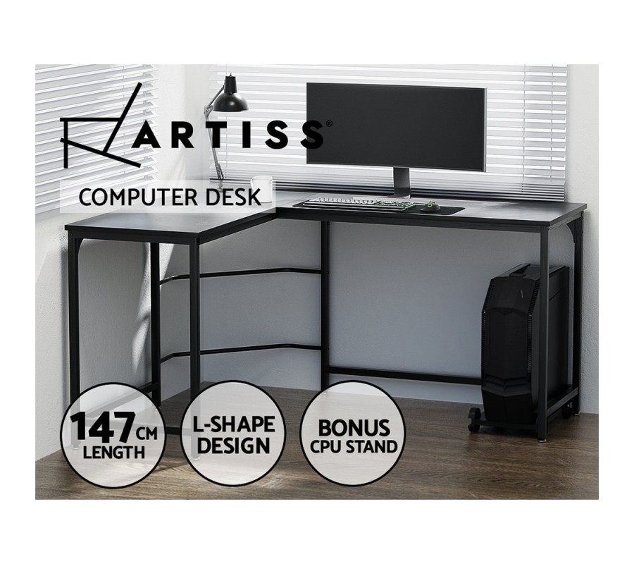 Corner Computer Desk L-Shaped Student Home Office Study Table Workstation Corner Computer Desk L-Shaped Student Home Office Study Table Workstation