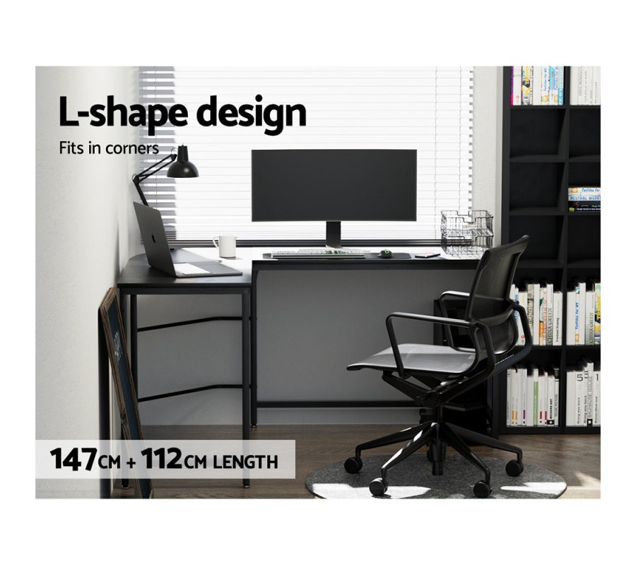 Corner Computer Desk L-Shaped Student Home Office Study Table Workstation Corner Computer Desk L-Shaped Student Home Office Study Table Workstation