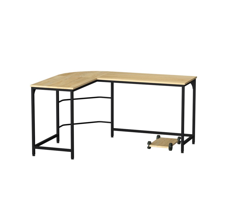 Corner Computer Desk L-Shaped Student Home Office Study Table Oak Corner Computer Desk L-Shaped Student Home Office Study Table Oak