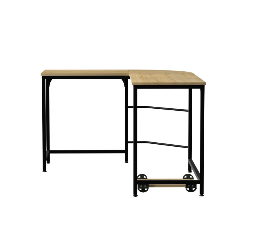 Corner Computer Desk L-Shaped Student Home Office Study Table Oak Corner Computer Desk L-Shaped Student Home Office Study Table Oak
