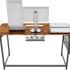 55 inch Computer Desk with Built-in Outlet & USB Charging Port 55 inch Computer Desk with Built-in Outlet & USB Charging Port