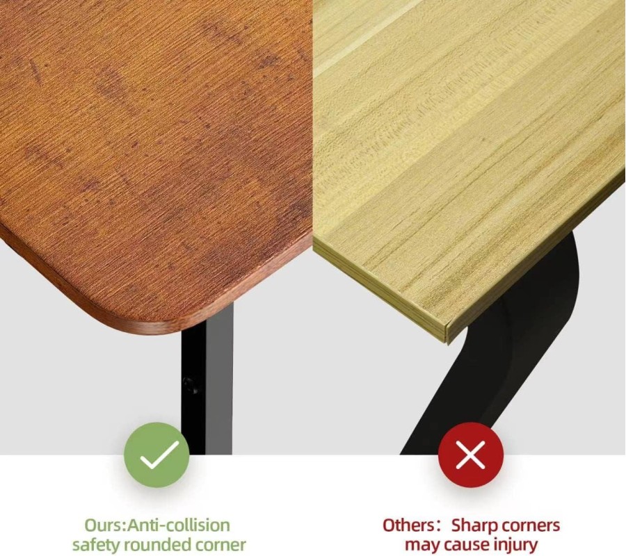 55 inch Computer Desk with Built-in Outlet & USB Charging Port 55 inch Computer Desk with Built-in Outlet & USB Charging Port