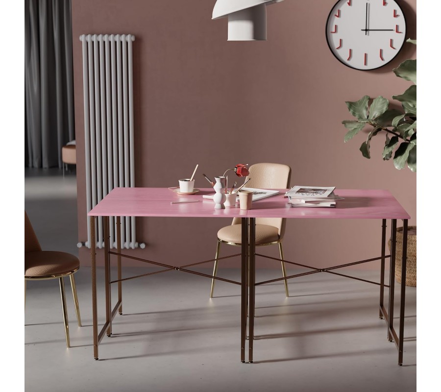Home Office Work Small Study Desk Table Pink Home Office Work Small Study Desk Table Pink