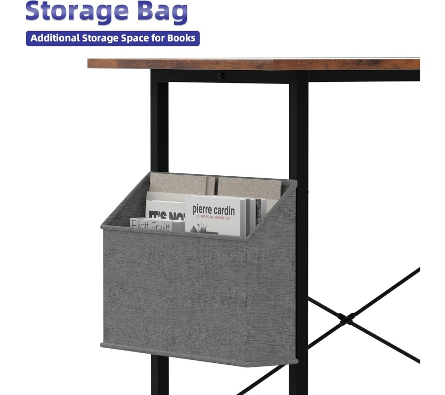 32&47 Inch Computer Desk for Small Spaces with Storage Bag 32&47 Inch Computer Desk for Small Spaces with Storage Bag