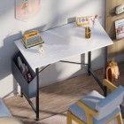 Home Office Work Desk with Headphone Hook, Small Office Desk Study Writing Table Home Office Work Desk with Headphone Hook, Small Office Desk Study Writing Table