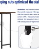 Home Office Work Desk with Headphone Hook, Small Office Desk Study Writing Table