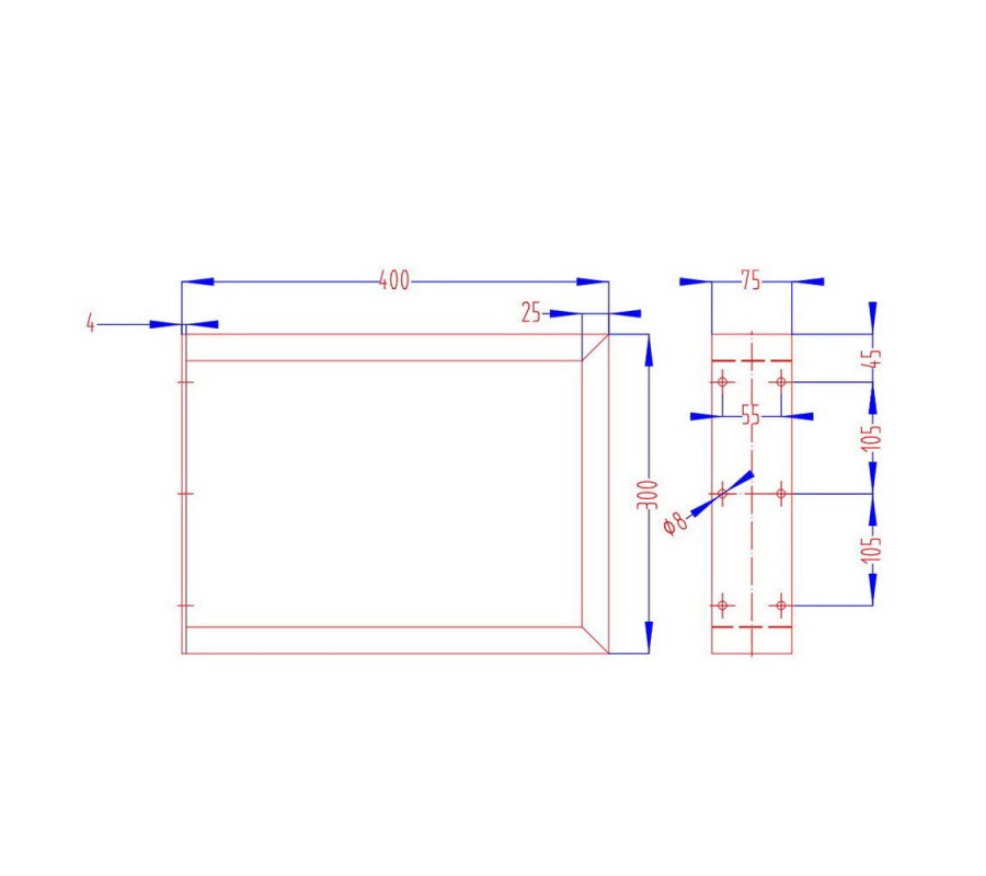2x Coffee Dining Table Legs Steel Industrial Vintage Bench Metal Box Shape 400MM 2x Coffee Dining Table Legs Steel Industrial Vintage Bench Metal Box Shape 400MM