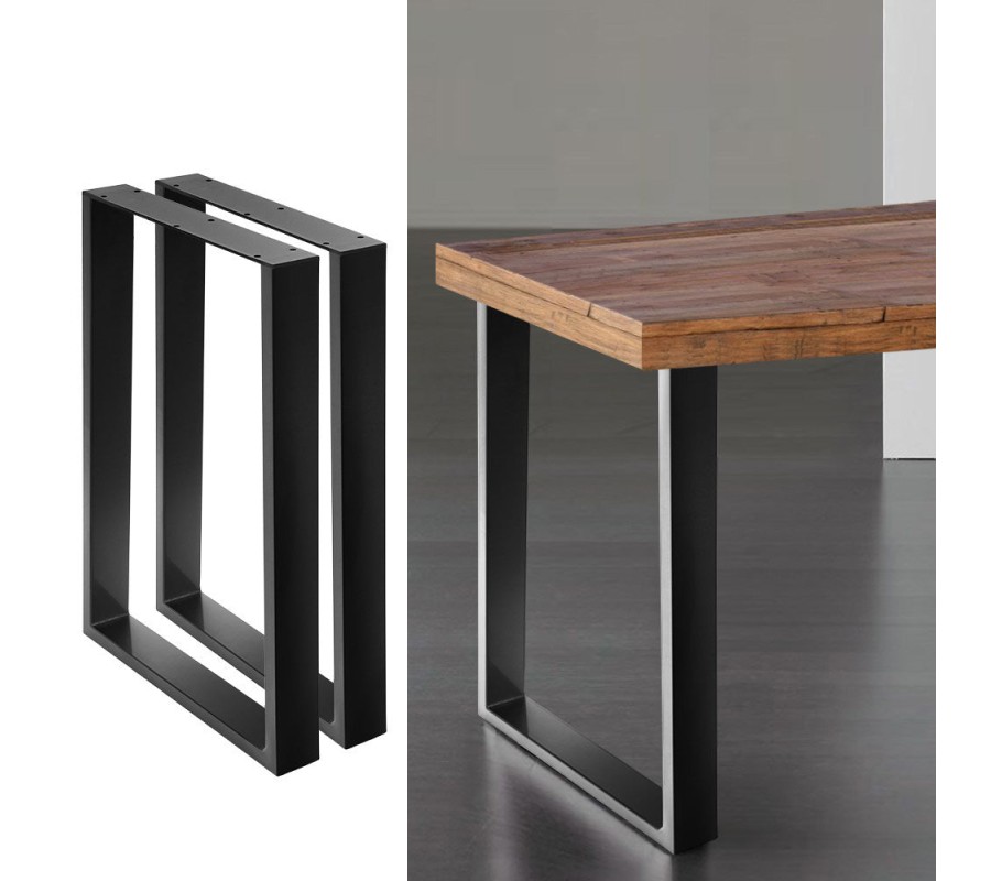 2x Coffee Dining Table Legs Steel Industrial Vintage Bench Metal Box Shape 710MM 2x Coffee Dining Table Legs Steel Industrial Vintage Bench Metal Box Shape 710MM