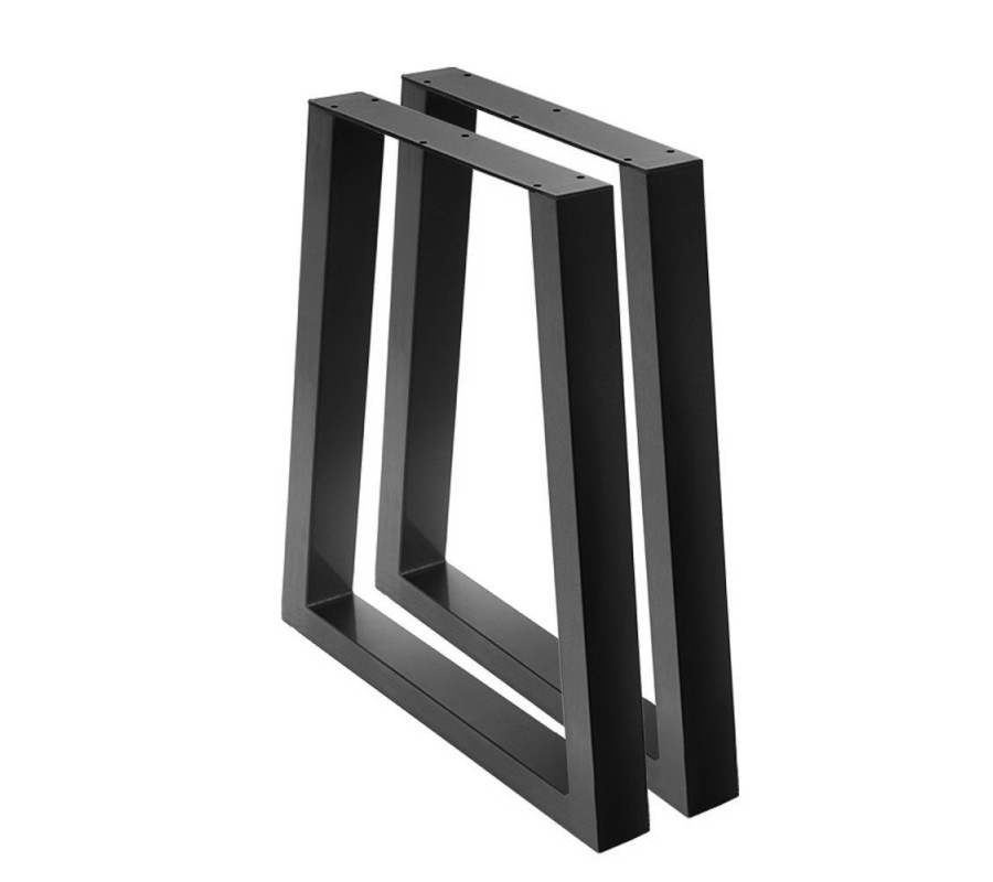 2x Coffee Dining Table Legs Steel Industrial Vintage Bench Metal Trapezoid 710MM 2x Coffee Dining Table Legs Steel Industrial Vintage Bench Metal Trapezoid 710MM