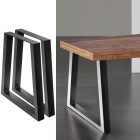2x Coffee Dining Table Legs Steel Industrial Vintage Bench Metal Trapezoid 710MM 2x Coffee Dining Table Legs Steel Industrial Vintage Bench Metal Trapezoid 710MM