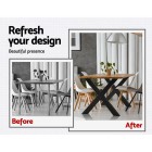 2x Metal Legs Coffee Dining Table Steel Industrial Vintage Bench X Shape 710MM 2x Metal Legs Coffee Dining Table Steel Industrial Vintage Bench X Shape 710MM