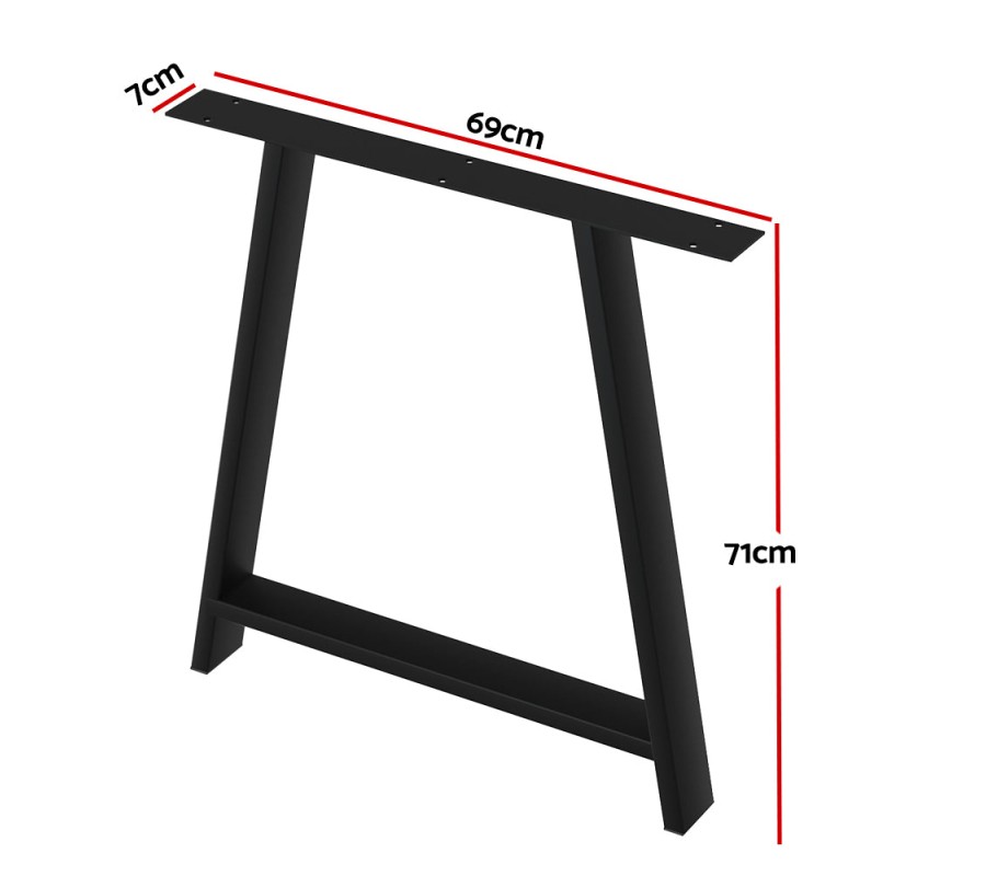 Mefunb Set of 2 Table Legs Coffee Dining Table Legs DIY Metal Leg 72X50cm Mefunb Set of 2 Table Legs Coffee Dining Table Legs DIY Metal Leg 72X50cm